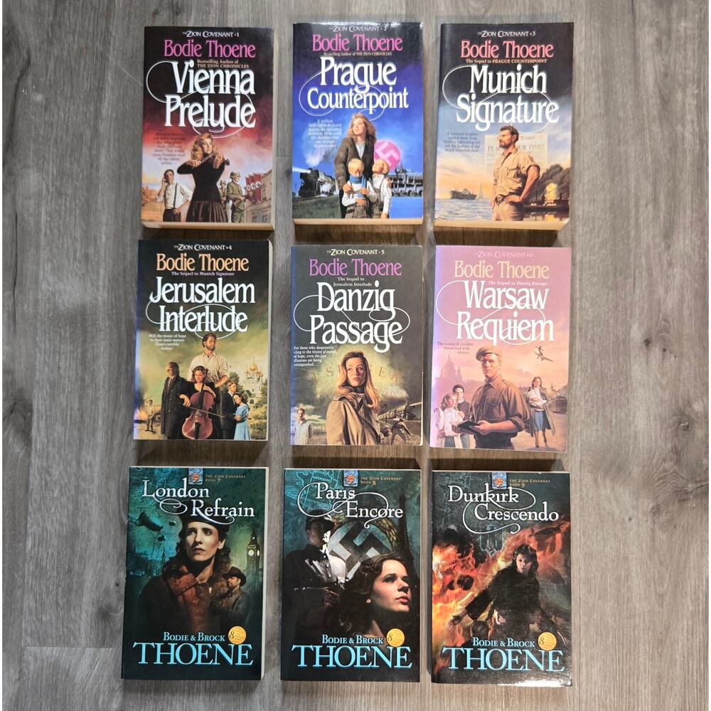 The Zion Covenant Complete Series 9 Book Lot Bodie Thoene Christian Books Reads